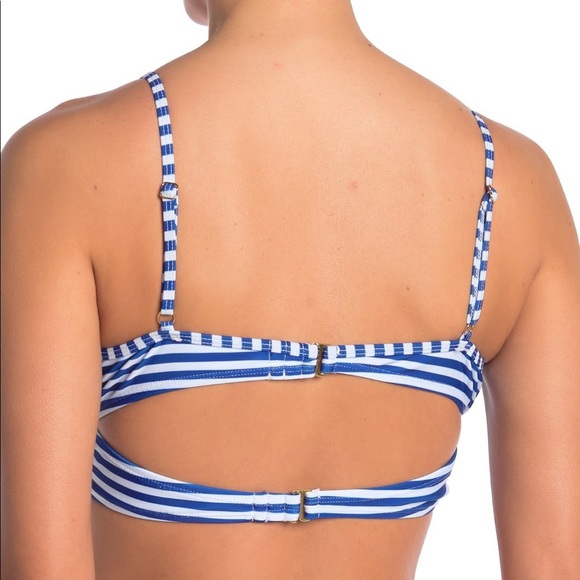 Nicole Miller Striped Bikini Top - Picture 2 of 10
